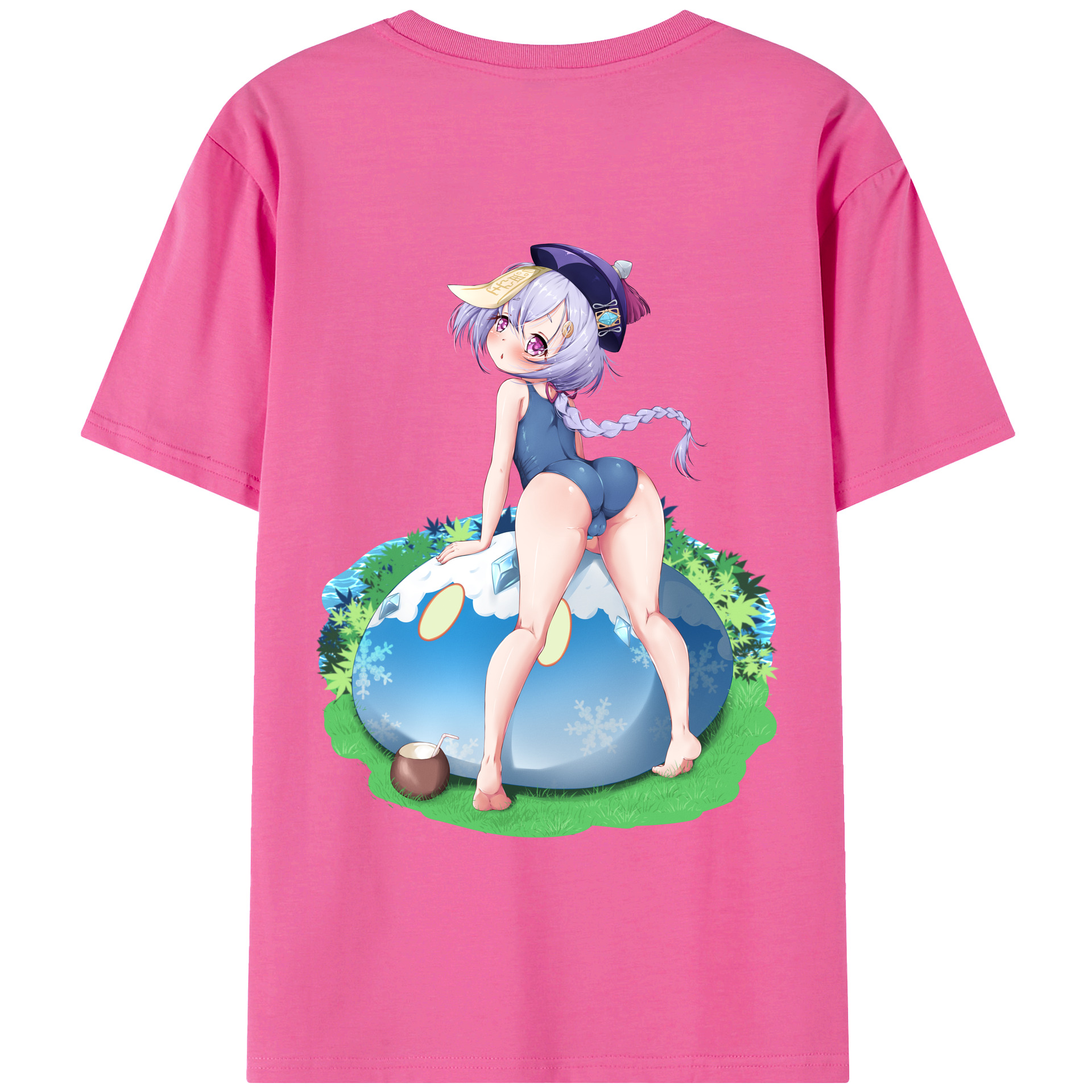 げんし神 七七 なな  genshin Nana レディース半袖Tシャツ(バックプリント)